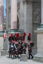 View of the Arc de triomphe du Carrousel. Sightseeing of Paris.