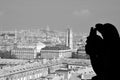 Gargoyles Notre Dame cathedral of Paris Royalty Free Stock Photo