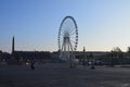 Paris, France 03.23.2017: The giant Ferris wheel (Grande Roue) is set up on Place de la Concorde Royalty Free Stock Photo