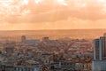 Aerial view of Paris, the French capital from the Eiffel Tower Royalty Free Stock Photo