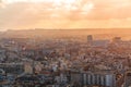 Aerial view of Paris, the French capital from the Eiffel Tower Royalty Free Stock Photo
