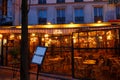 Cafe Boheme in the Montparnasse Quarter near the Gare Montparnasse, Montparnasse Tower and Galeries Lafayette