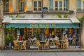 Coffe Restaurant Exterior Facade, Paris, France