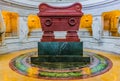 Napoleon Bonaparte tomb in Les Invalides complex of museums and monuments in Paris, France the burial site of and many war heroes Royalty Free Stock Photo