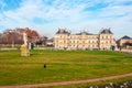 Paris, France - January 18, 2019: Luxembourg Palace in the Luxembourg Gardens Royalty Free Stock Photo