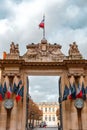 The National Assembly building in Paris, France Royalty Free Stock Photo