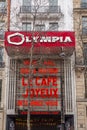 The Olympia is a concert venue in the 9th arrondissement of Paris, France Royalty Free Stock Photo