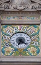 Reaumur Store Clock, 82-92 rue Reaumur in Paris Royalty Free Stock Photo