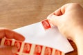 The red stamp of the Post Office, to send a priority letter, has been abolished since January 1, 2023