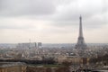 Paris skyline panorama. Eifel tower in the distance Royalty Free Stock Photo