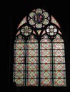 Paris - Stained-glass window of Notre-Dame Royalty Free Stock Photo