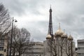 Russian Orthodox church and spiritual centre And Eiffel Tower