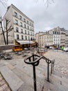 Typical Parisian cafe in Paris, France Royalty Free Stock Photo