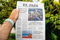 El Pais newspaper announcing France champion title World Cup 2018