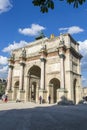 The Arc de Triomphe on the Place Carrousel in Paris Royalty Free Stock Photo