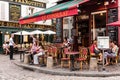 Charming restaurant Le Consulat on the Montmartre hill. Paris, F