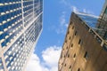 Closeup of The Grande Arche in the La Defence business district of Paris Royalty Free Stock Photo