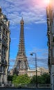 Paris, France July 1, 2022. The Eiffel Tower seen from one of the most sought after points: the Avenue de Camoens. People busy Royalty Free Stock Photo
