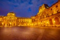 Louvre Facade night