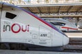 French TGV and German ICE high-speed train Paris Est railway station in France Royalty Free Stock Photo