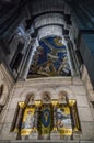Paris, France, July 29, 2015: Interior of Roman Catholic church Sacre-Coeur Royalty Free Stock Photo