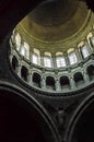 Paris, France, July 29, 2015: Interior of Roman Catholic church Sacre-Coeur Royalty Free Stock Photo