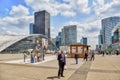 PARIS, FRANCE - JULY 06, 2016 :La Defense, Business Quarter with Royalty Free Stock Photo