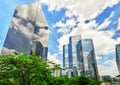 PARIS, FRANCE - JULY 06, 2016 :La Defense, Business Quarter with Royalty Free Stock Photo