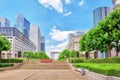 PARIS, FRANCE - JULY 06, 2016 :La Defense, Business Quarter with Royalty Free Stock Photo