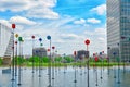 PARIS, FRANCE - JULY 06, 2016 :La Defense, Business Quarter with Royalty Free Stock Photo