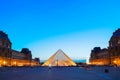 The Louvre Art Museum in Paris Royalty Free Stock Photo