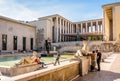 The esplanade at the back of the Palais de Tokyo in Paris, France