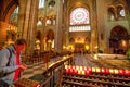 Notre Dame prayer Royalty Free Stock Photo