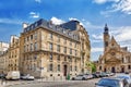 PARIS, FRANCE - JULY 08, 2016 : Saint-Etienne-du-Mont is a church in Paris, France, located on Royalty Free Stock Photo