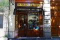 A vintage Artisanal Cobbler shop Maxim located in 18th district of Paris in Montmartre area. Paris. France. Royalty Free Stock Photo