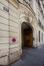 PARIS, FRANCE - JUNE 08, 2023: beautiful doors of Paris Royalty Free Stock Photo