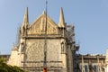 Paris, FRANCE - June 26, 2019: Cath drale Notre-Dame de Paris construction and refurbishment rebuild work ongoing after 2019 fire