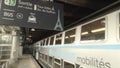 PARIS, FRANCE - JUNE 12, 2023. Champ de Mars Eiffel Tower RER train station Royalty Free Stock Photo