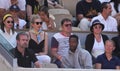 Elina Svitolina\'s team and her husband Gael Monfils attend fourth round match against Daria Kasatkina at 2023 Roland Garros Royalty Free Stock Photo