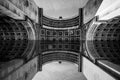 Paris, France - June 1, 2015: Great view from underneath Arch of Triumph showing artistic pattern and details Royalty Free Stock Photo