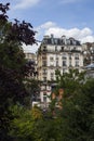 Paris, France. June 11, 2022. Haussmann-style apartment building in Paris