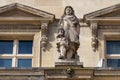 PARIS, FRANCE - JUNE 23, 2017: Jean-Baptiste Colbert 1619-1683 statue on the Louvre. He was a French politician who served as