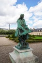 Jules Hardouin Mansart statue erected in 1908 at Hotel National des Invalides in Paris, France Royalty Free Stock Photo