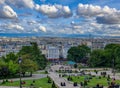 Paris, France, June 2019: Montmartre, view from the hill