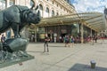 PARIS, FRANCE - JUNE 23 2016: The museum D Orsay in Paris, France, view from the street. Musee dOrsay has the largest collection Royalty Free Stock Photo