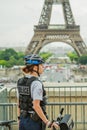 Eiffel Tower Police woman