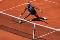 Coco Gauff of United States in action during women round 3 match against Mirra Andreeva of Russia at 2023 Roland Garros