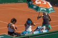 PARIS, FRANCE - JUNE 10, 2017: Roland Garros woman doubles wheel