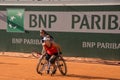 PARIS, FRANCE - JUNE 8, 2019: Roland Garros woman doubles wheel