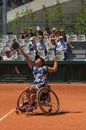 PARIS, FRANCE - JUNE 10, 2017: Roland Garros woman wheelchair final